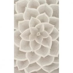Rose Floral Ivory 8 ft. x 11 ft. Area Rug by nuLOOM