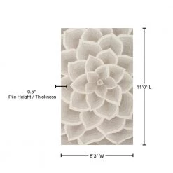 Rose Floral Ivory 8 ft. x 11 ft. Area Rug by nuLOOM -nuLOOM Sales Store ivory nuloom area rugs semd05e 83011 76 1000