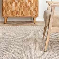 Rowan Braided Texture Ivory 7 ft. 6 in. x 9 ft. 6 in. Indoor/Outdoor Area Rug by nuLOOM -nuLOOM Sales Store ivory nuloom outdoor rugs hjtb01a 76096 4f 1000