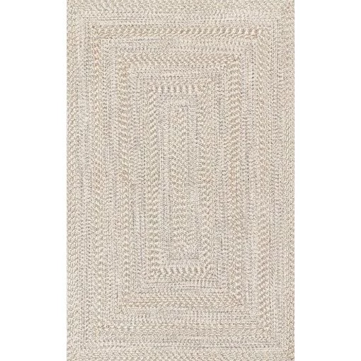 Rowan Braided Texture Ivory 7 ft. 6 in. x 9 ft. 6 in. Indoor/Outdoor Area Rug by nuLOOM 6 Rowan Braided Texture Ivory 7 ft. 6 in. x 9 ft. 6 in. Indoor/Outdoor Area Rug by nuLOOM -nuLOOM Sales Store ivory nuloom outdoor rugs hjtb01a 76096 64 1000
