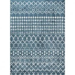 Moroccan Barbara Light Blue 9 ft. x 12 ft. Area Rug by nuLOOM