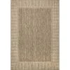 Asha Simple Border Indoor/Outdoor Light Brown 9 ft. 6 in. x 12 ft. Area Rug by nuLOOM
