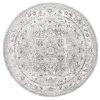 Essa Vintage Light Gray 6 ft. x 6 ft. Round Area Rug by nuLOOM