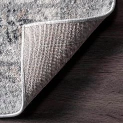 Essa Vintage Light Gray 6 ft. x 6 ft. Round Area Rug by nuLOOM -nuLOOM Sales Store light gray nuloom area rugs acsd05a r606 76 1000