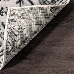 Arabella Contemporary Bordered Light Gray 8 ft. x 10 ft. Indoor Area Rug by nuLOOM -nuLOOM Sales Store light gray nuloom area rugs ecrk13a 8010 66 1000