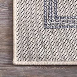 Antonella Coastal Solid & Striped Light Gray 8 ft. x 10 ft. Outdoor Area Rug by nuLOOM 16 Antonella Coastal Solid & Striped Light Gray 8 ft. x 10 ft. Outdoor Area Rug by nuLOOM -nuLOOM Sales Store light gray nuloom outdoor rugs owch01a 8010 77 1000