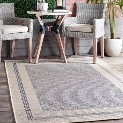 Antonella Coastal Solid & Striped Light Gray 8 ft. x 10 ft. Outdoor Area Rug by nuLOOM 11 Antonella Coastal Solid & Striped Light Gray 8 ft. x 10 ft. Outdoor Area Rug by nuLOOM -nuLOOM Sales Store light gray nuloom outdoor rugs owch01a 8010 e1 1000