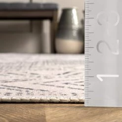 Mia Light Grey 8 ft. x 10 ft. Machine Washable Geometric Medallion Indoor Area Rug by nuLOOM -nuLOOM Sales Store light grey nuloom area rugs birv15a 8010 1d 1000