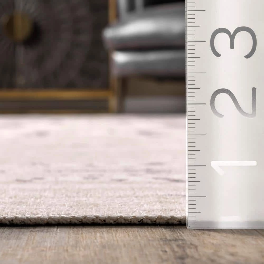 Ariana Light Grey 8 ft. x 10 ft. Machine Washable Abstract Indoor Area Rug by nuLOOM 4 Ariana Light Grey 8 ft. x 10 ft. Machine Washable Abstract Indoor Area Rug by nuLOOM - Image 4