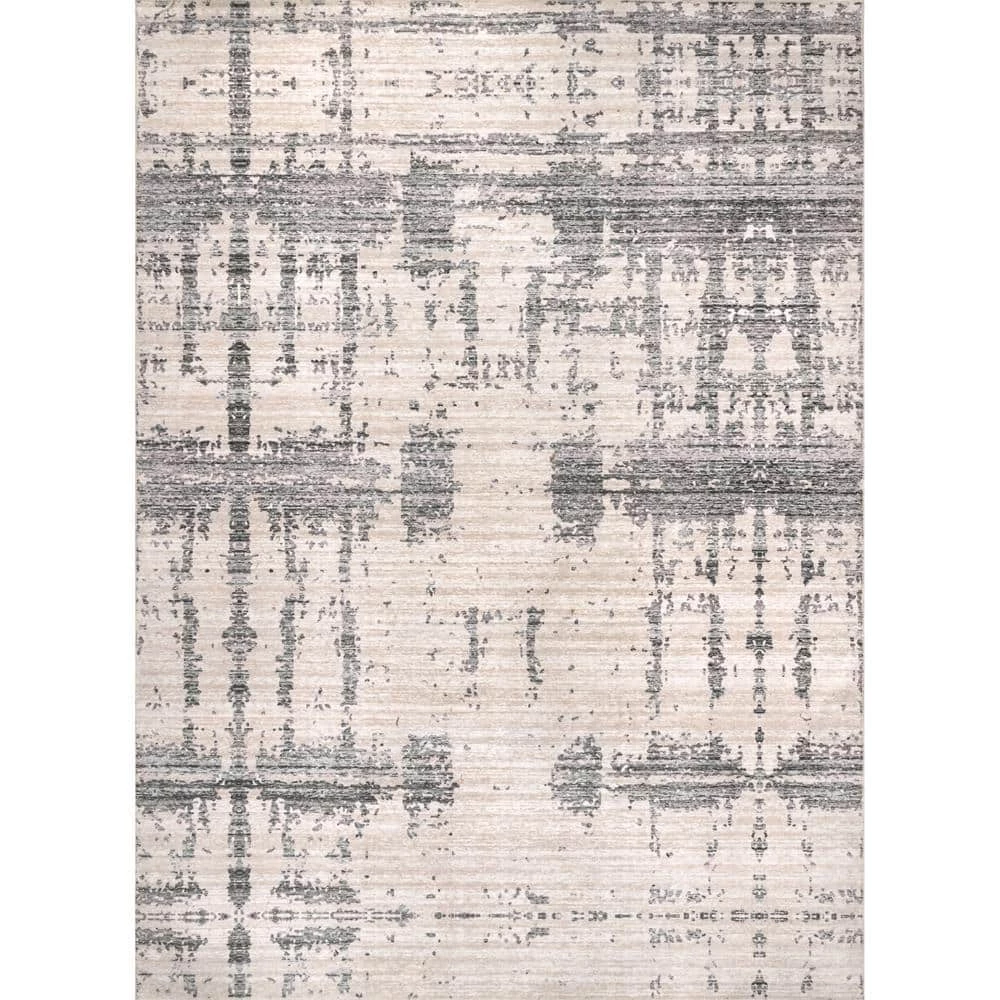 Ariana Light Grey 8 ft. x 10 ft. Machine Washable Abstract Indoor Area Rug by nuLOOM 1 Ariana Light Grey 8 ft. x 10 ft. Machine Washable Abstract Indoor Area Rug by nuLOOM