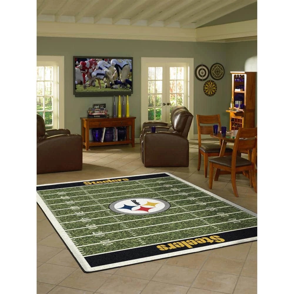 PITTSBURGH STEELERS 6X8 HOMEFIELD RUG by MILLIKEN 2 PITTSBURGH STEELERS 6X8 HOMEFIELD RUG by MILLIKEN - Image 2