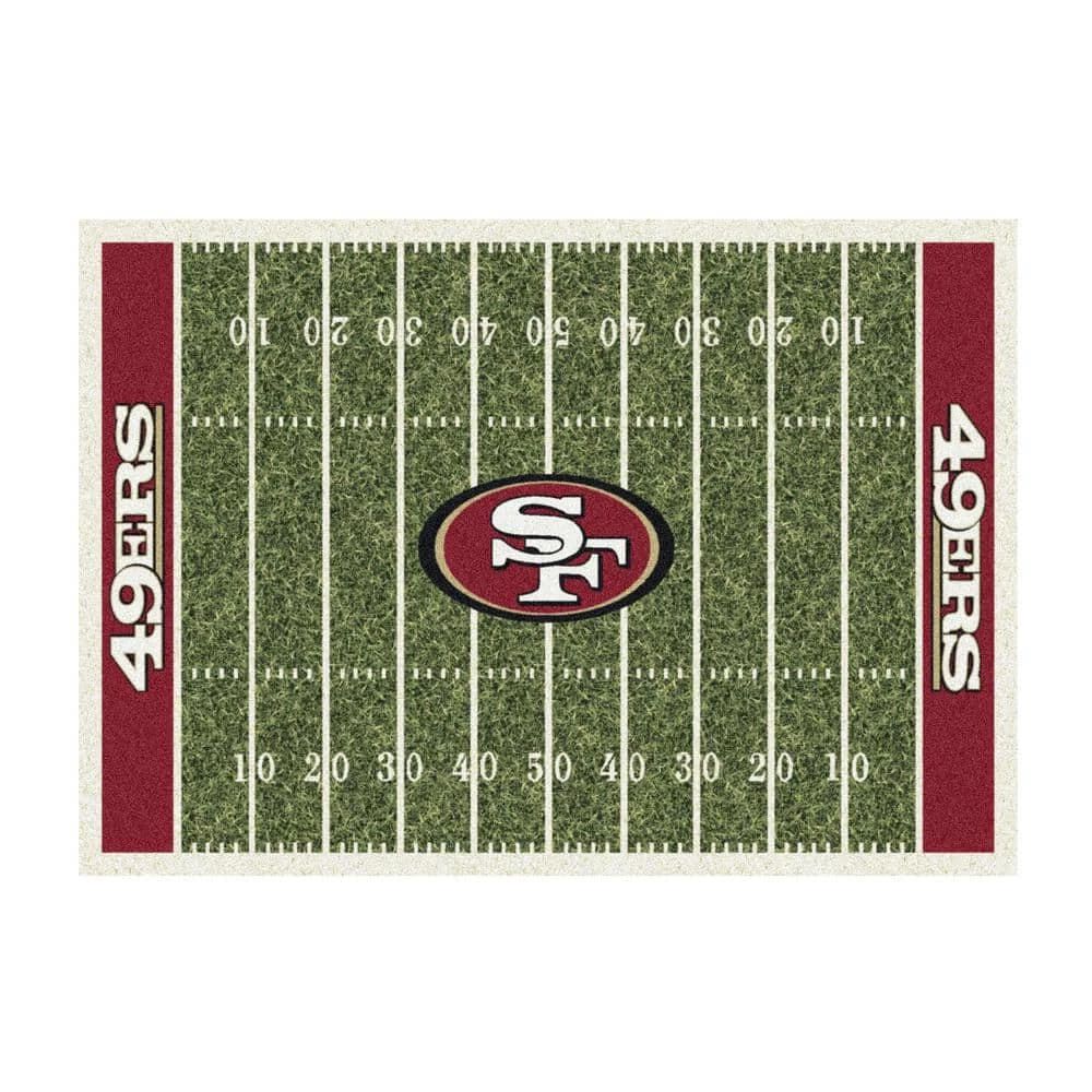 SAN FRANCISCO 49ERS 6X8 HOMEFIELD RUG by MILLIKEN 1 SAN FRANCISCO 49ERS 6X8 HOMEFIELD RUG by MILLIKEN