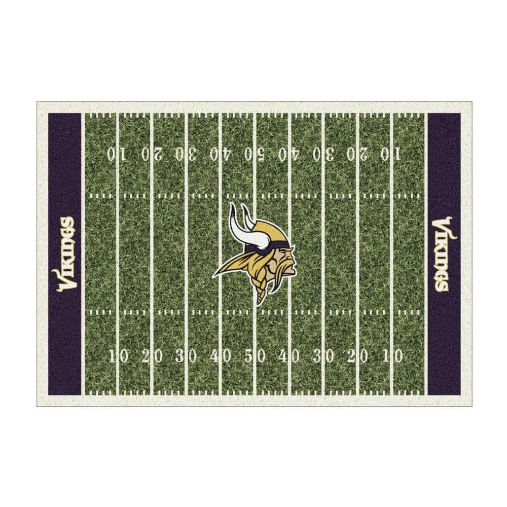 MINNESOTA VIKINGS 6X8 HOMEFIELD RUG by MILLIKEN 1 MINNESOTA VIKINGS 6X8 HOMEFIELD RUG by MILLIKEN