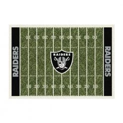 LAS VEGAS RAIDERS 6X8 HOMEFIELD RUG by MILLIKEN