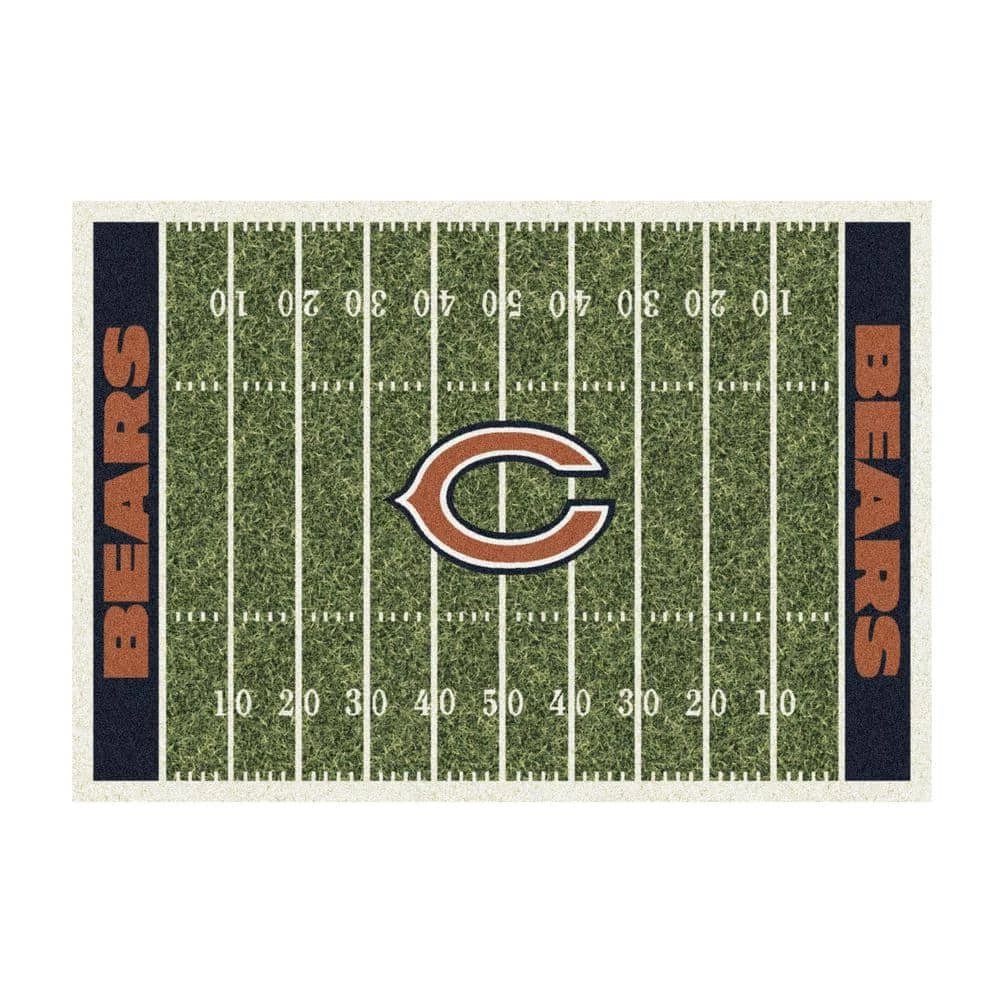 CHICAGO BEARS 6X8 HOMEFIELD RUG by MILLIKEN 1 CHICAGO BEARS 6X8 HOMEFIELD RUG by MILLIKEN