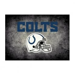 INDIANAPOLIS COLTS 6 ft. X 8 ft. Multi-color distressed rug by MILLIKEN