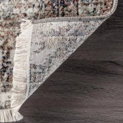 Charvi Distressed Medallion Fringe Multi 10 ft. x 14 ft. Area Rug by nuLOOM -nuLOOM Sales Store multi nuloom area rugs bdsn04a 10014 76 1000