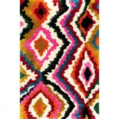 Abbey Carnival Shag Multi 8 ft. x 10 ft. Area Rug by nuLOOM