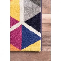 Maris Triangles Multi 8 ft. x 10 ft. Area Rug by nuLOOM -nuLOOM Sales Store multi nuloom area rugs eccr17a 8010 1d 1000