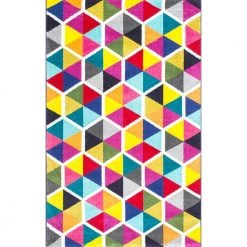 Maris Triangles Multi 8 ft. x 10 ft. Area Rug by nuLOOM
