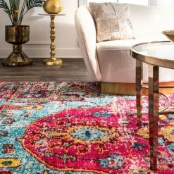 Corbett Vintage Boho Multi 5 ft. x 8 ft. Area Rug by nuLOOM 21 Corbett Vintage Boho Multi 5 ft. x 8 ft. Area Rug by nuLOOM -nuLOOM Sales Store multi nuloom area rugs kkcb11a 53077 c3 1000