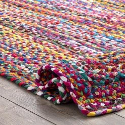 Tammara Colorful Braided Multi 5 ft. x 8 ft. Area Rug by nuLOOM -nuLOOM Sales Store multi nuloom area rugs mgnm04a 508 1f 1000
