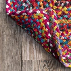 Tammara Colorful Braided Multi 5 ft. x 8 ft. Area Rug by nuLOOM -nuLOOM Sales Store multi nuloom area rugs mgnm04a 508 66 1000