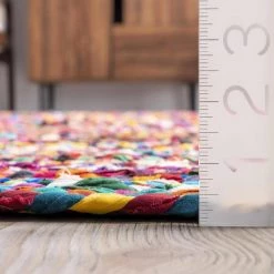 Tammara Colorful Braided Multi 5 ft. x 8 ft. Area Rug by nuLOOM -nuLOOM Sales Store multi nuloom area rugs mgnm04a 508 fa 1000