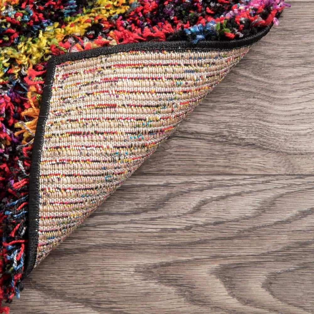Ardelle Swirl Shag Multi 8 ft. x 10 ft. Area Rug by nuLOOM 5 Ardelle Swirl Shag Multi 8 ft. x 10 ft. Area Rug by nuLOOM - Image 5