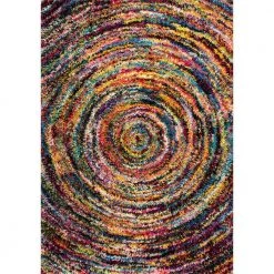 Ardelle Swirl Shag Multi 8 ft. x 10 ft. Area Rug by nuLOOM