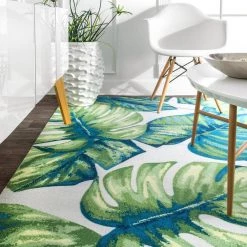 Contemporary Floral Lisa Multi 9 ft. x 12 ft. Indoor/Outdoor Area Rug by nuLOOM -nuLOOM Sales Store multi nuloom outdoor rugs hjoa04a 9012 4f 1000