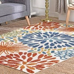 Irina Modern Bohemian Floret Multi 8 ft. x 10 ft. Indoor/Outdoor Area Rug by nuLOOM 17 Irina Modern Bohemian Floret Multi 8 ft. x 10 ft. Indoor/Outdoor Area Rug by nuLOOM -nuLOOM Sales Store multi nuloom outdoor rugs mlcl03a 8010 76 1000