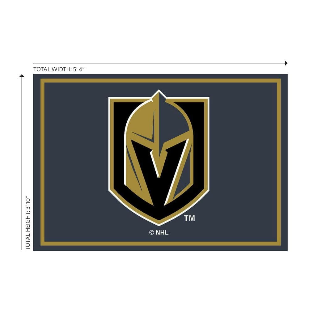 Golden Knights 6 ft. by 8 ft. Spriit Area Rug by MILLIKEN 1 Golden Knights 6 ft. by 8 ft. Spriit Area Rug by MILLIKEN