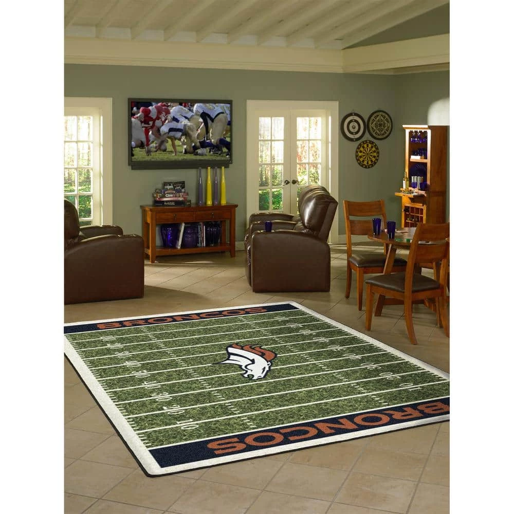 Denver Broncos 4 ft. by 6 ft. Homefield Area Rug by MILLIKEN 2 Denver Broncos 4 ft. by 6 ft. Homefield Area Rug by MILLIKEN - Image 2