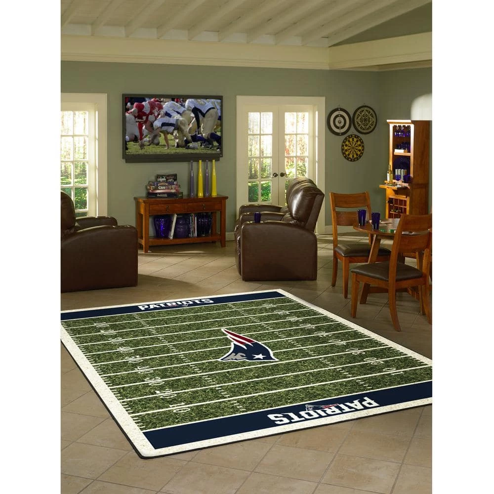 New England Patriots 4 ft. by 6 ft. Homefield Area Rug by MILLIKEN 2 New England Patriots 4 ft. by 6 ft. Homefield Area Rug by MILLIKEN - Image 2