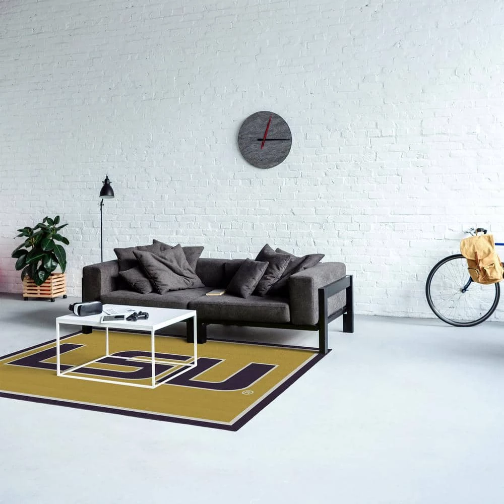 LSU 4 ft. by 6 ft. Spirit Area Rug by MILLIKEN 2 LSU 4 ft. by 6 ft. Spirit Area Rug by MILLIKEN - Image 2