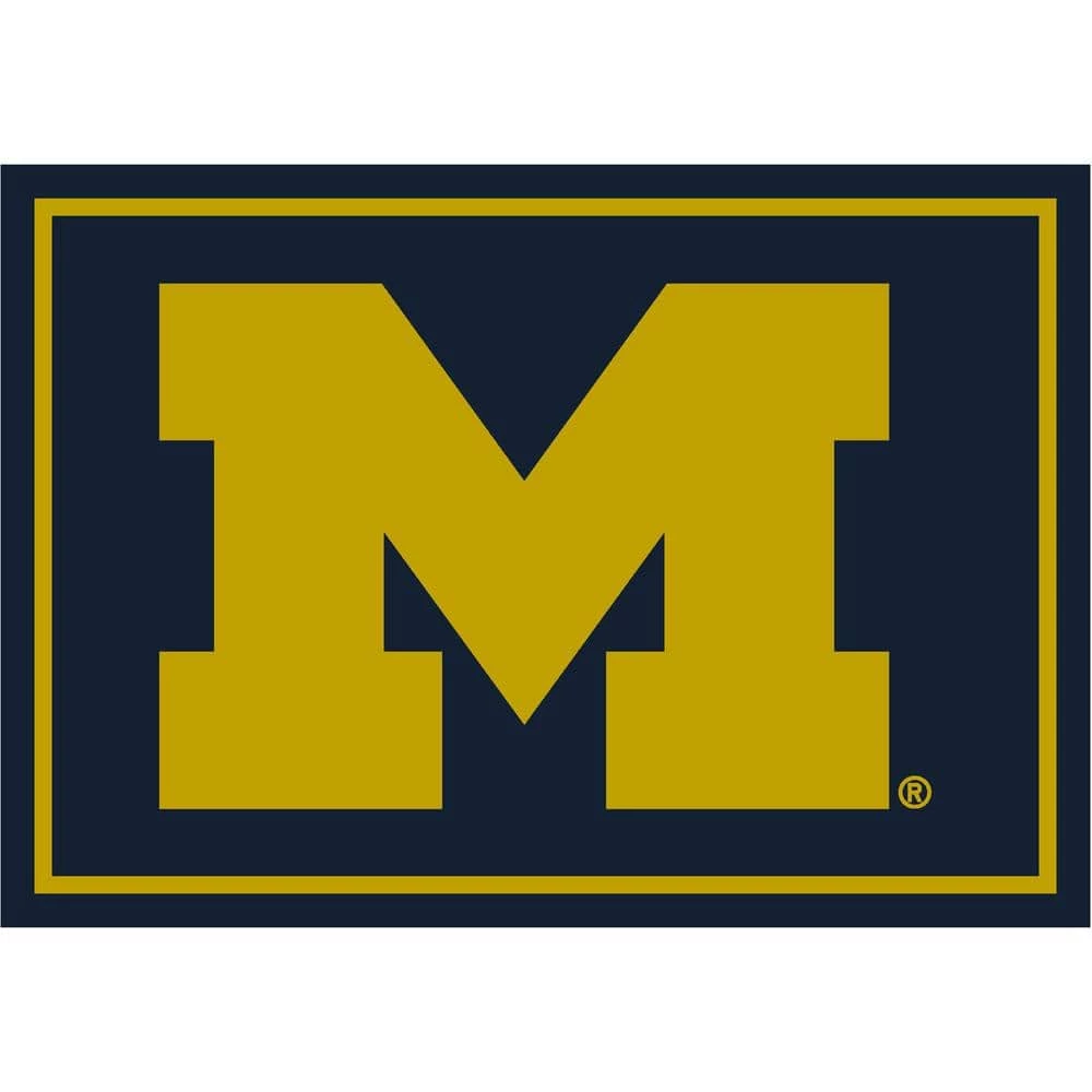 University of Michigan 4 ft. by 6 ft. Spirit Area Rug by MILLIKEN 1 University of Michigan 4 ft. by 6 ft. Spirit Area Rug by MILLIKEN