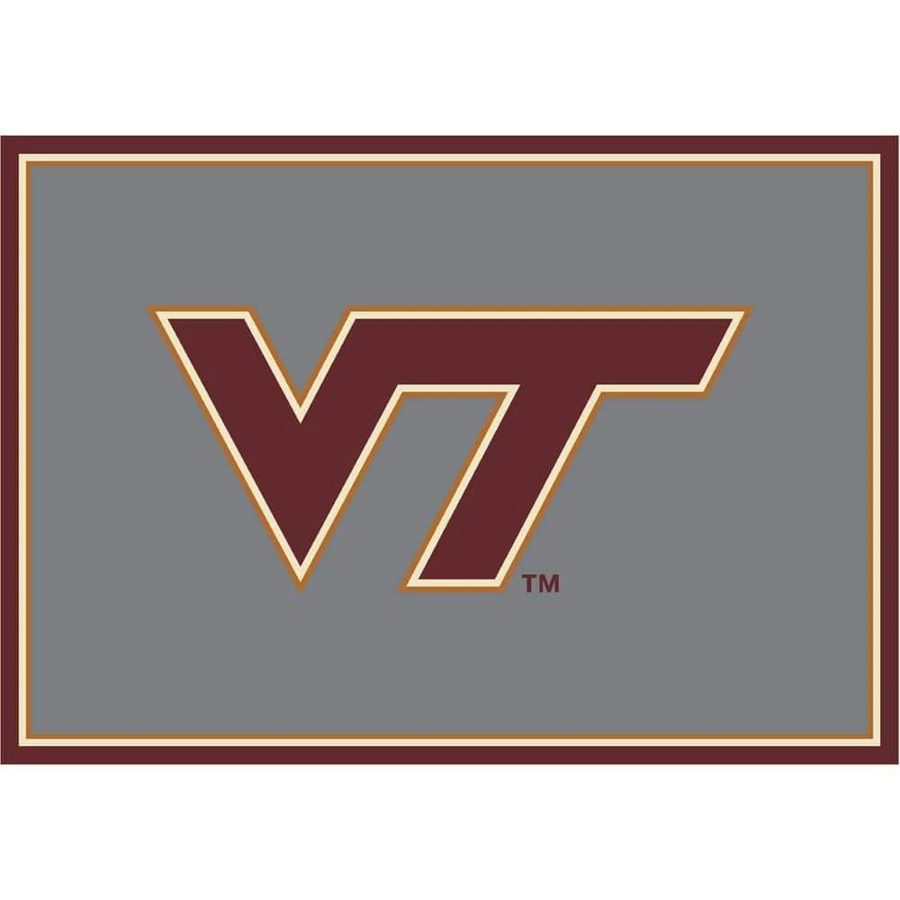 Virginia Tech 4 ft. by 6 ft. Spirit Area Rug by MILLIKEN 1 Virginia Tech 4 ft. by 6 ft. Spirit Area Rug by MILLIKEN