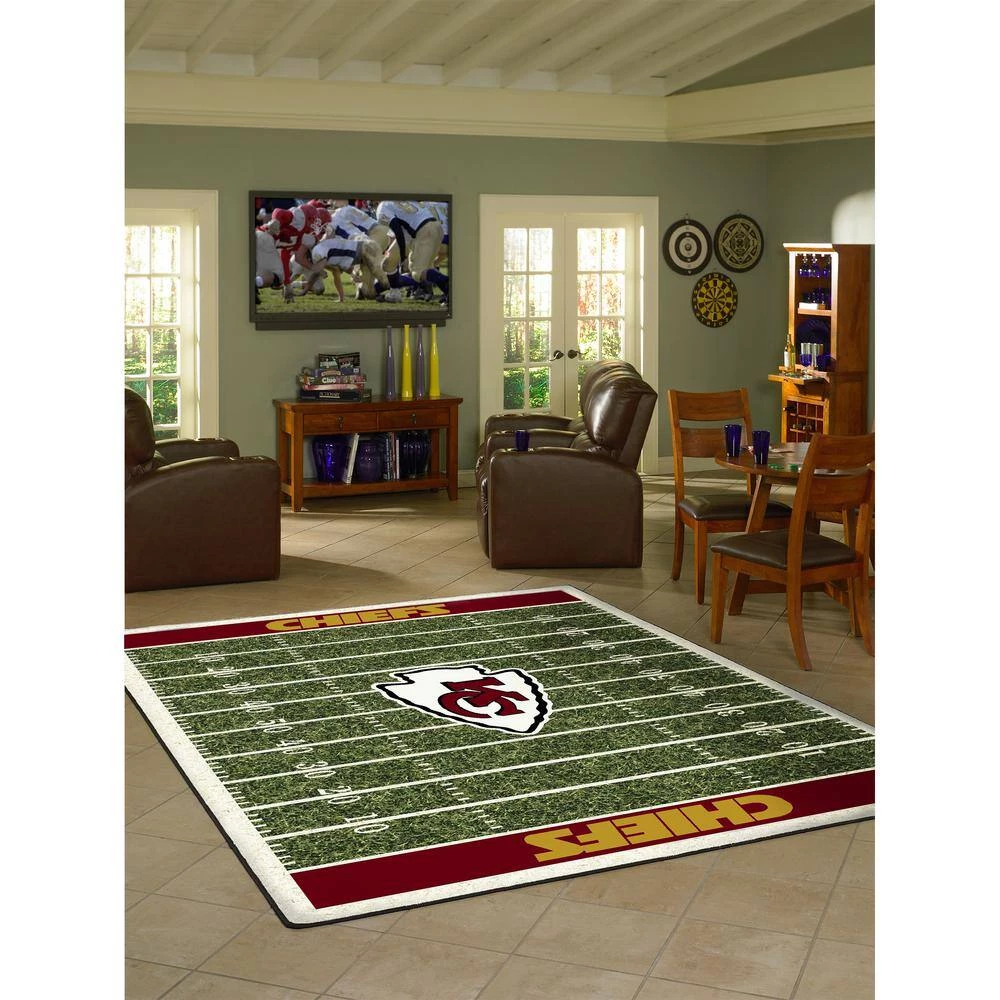 Kansas City Cheifs 8 ft. by 11 ft. Homefield Area Rug by MILLIKEN 2 Kansas City Cheifs 8 ft. by 11 ft. Homefield Area Rug by MILLIKEN - Image 2