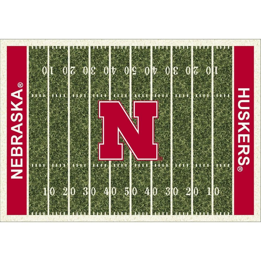 University of Nebraska 4 ft. by 6 ft. Homefield Area Rug by MILLIKEN 1 University of Nebraska 4 ft. by 6 ft. Homefield Area Rug by MILLIKEN