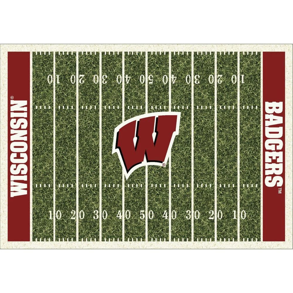 University of Wisconsin 4 ft. by 6 ft. Homefield Area Rug by MILLIKEN 1 University of Wisconsin 4 ft. by 6 ft. Homefield Area Rug by MILLIKEN