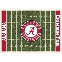 University Of Alabama 6 ft. x 8 ft. Homefield Area Rug by MILLIKEN