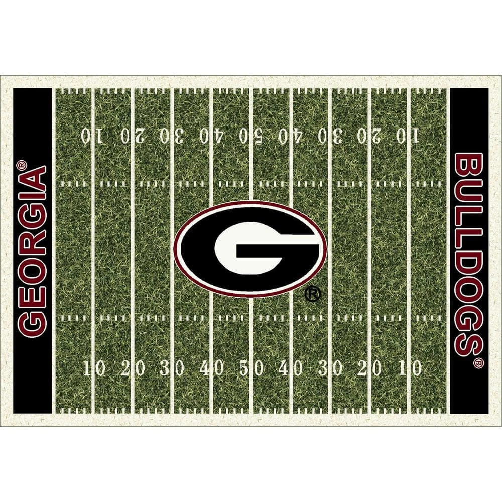 University Of Georgia 6 ft. x 8 ft. Homefield Area Rug by MILLIKEN 1 University Of Georgia 6 ft. x 8 ft. Homefield Area Rug by MILLIKEN