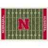 University Of Nebraska 6 ft. x 8 ft. Homefield Area Rug by MILLIKEN