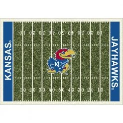 University Of Kansas 6 ft. x 8 ft. Homefield Area Rug by MILLIKEN