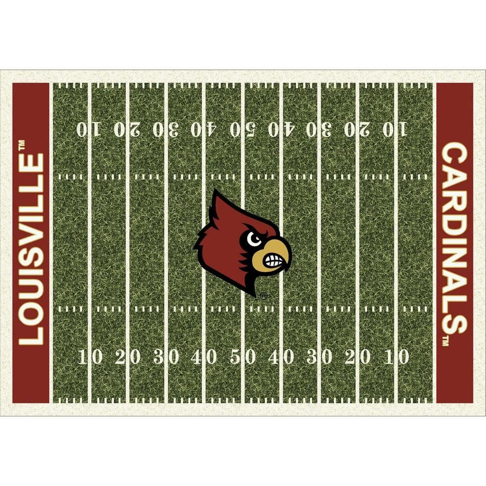 University Of Louisville 6 ft. x 8 ft. Homefield Area Rug by MILLIKEN 1 University Of Louisville 6 ft. x 8 ft. Homefield Area Rug by MILLIKEN
