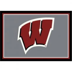 University Of Wisconsin 6 ft. x 8 ft. Spirit Area Rug by MILLIKEN