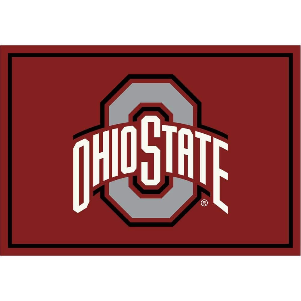 Ohio State 6 ft. x 8 ft. Spirit Area Rug by MILLIKEN 1 Ohio State 6 ft. x 8 ft. Spirit Area Rug by MILLIKEN