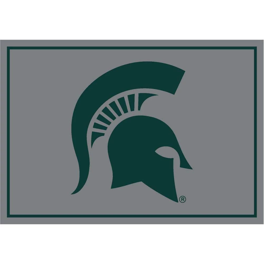 Michigan State 6 ft. x 8 ft. Spirit Area Rug by MILLIKEN 1 Michigan State 6 ft. x 8 ft. Spirit Area Rug by MILLIKEN