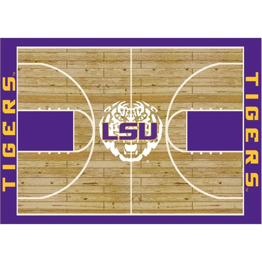 LSU 4 ft. by 6 ft. Courtside Area Rug by MILLIKEN 1 LSU 4 ft. by 6 ft. Courtside Area Rug by MILLIKEN